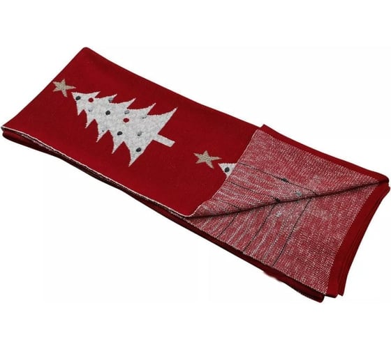 Плед Arya Home хлопок 127x152 см Rejoice Красный, Кремовый 8680943241566