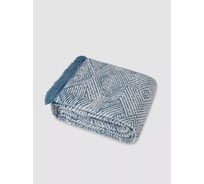 Плед Arya Home хлопок 150x200 см Graphic Синий 8680943231680