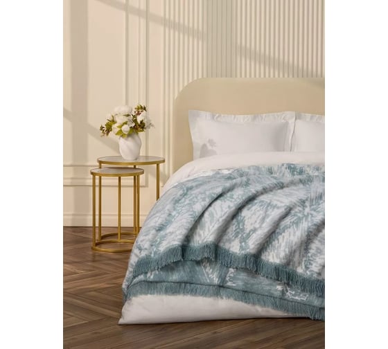 Плед Arya Home хлопок 150x220 см Daphne Синий 8680943231802