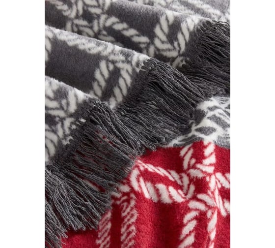 Плед Arya Home хлопок 150x200 см Sailor Белый, серый 8680943231703