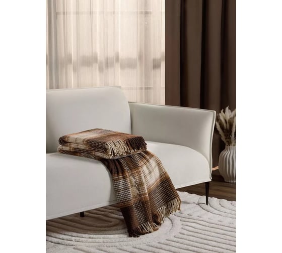 Плед Arya Home хлопок 200x220 см Desert Коричневый 8680943231918