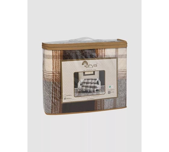 Плед Arya Home хлопок 200x220 см Dust Коричневый 8680943231895