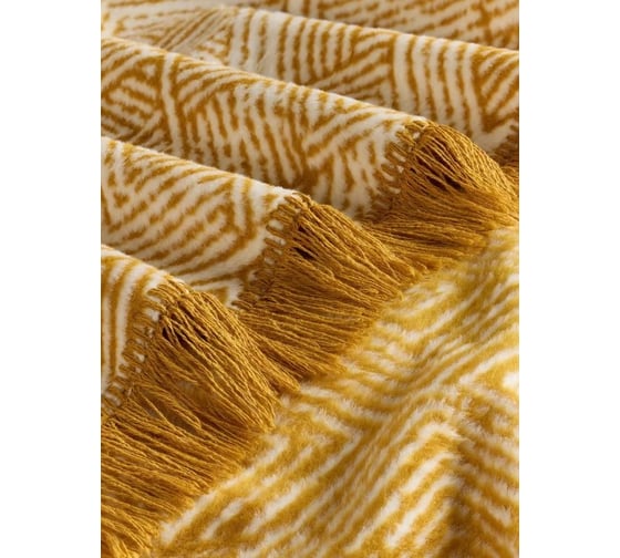 Плед Arya Home хлопок 200x220 см Graphic Оранжевый 8680943231673