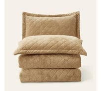 Покрывало Arya Home бархатное с сумкой 180x240 см Valentine Кремовый 8680943228604