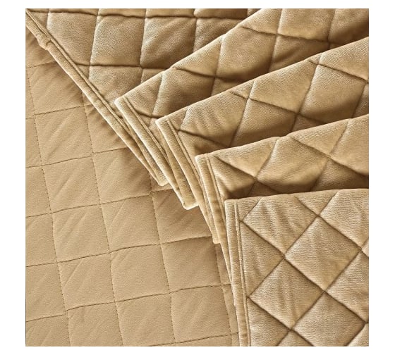 Покрывало Arya Home бархатное с сумкой 180x240 см Valentine Кремовый 8680943228604