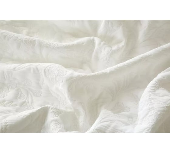 Покрывало хлопковое Arya Home 180x240 см Serrate Белый 8680943245755