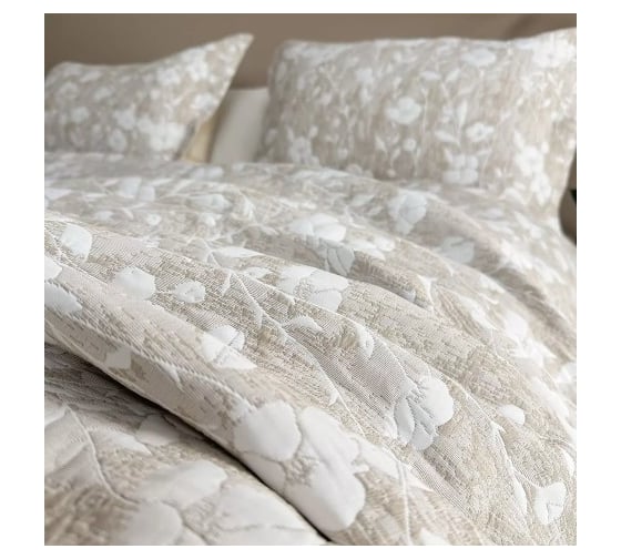 Покрывало хлопковое Arya Home 180x240 см Lobed Желтый 8680943245922