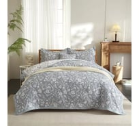 Покрывало хлопковое Arya Home 180x240 см Маche Серый 8680943245786