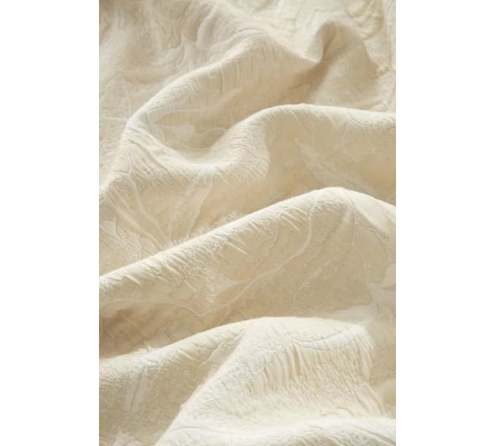 Покрывало хлопковое Arya Home 250x260 см Dentate Бежевый 8680943245748
