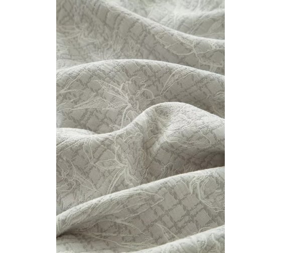 Покрывало хлопковое Arya Home 250x260 см Serrulate Серый 8680943245854