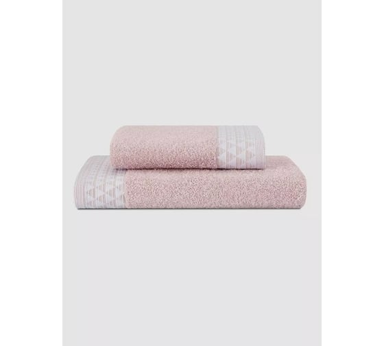 Полотенце жаккардовое Arya Home 70x140 см Sean Розовый 8680943211354 1