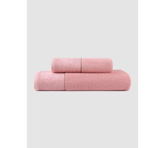Полотенце жаккардовое Arya Home 70x140 см Emely Розовый 8680943235114 1