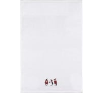 Полотенце Arya Home c Вышивкой Рождество 40x60 см Penguins Белый 8680943241740