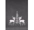 Полотенце Arya Home c Вышивкой Рождество 40x60 см Reindeers Антрацит 8680943233257 3