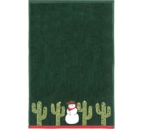 Полотенце Arya Home c Вышивкой Рождество 40x60 см Snowboy Темно-зеленый 8680943241788