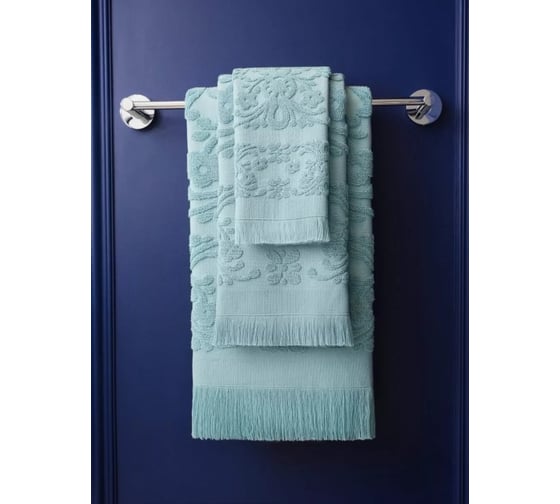 Полотенце Arya Home c Бахромой 50x90 см Isabel Soft Мятный 8680943040855