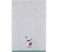 Полотенце Arya Home c Вышивкой Рождество 40x60 см Peace Серый 8680943241801