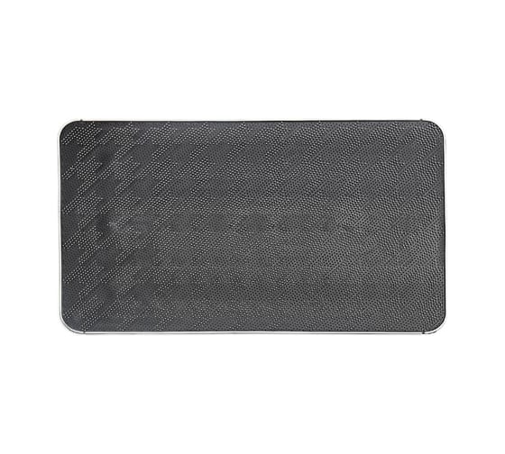 Прямоугольный придверный коврик Доляна Гусиные лапки 45х75 см, цвет черный 5412437 1