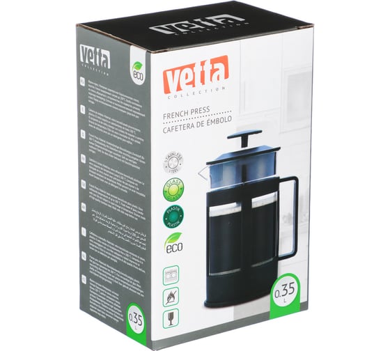 Френч-пресс VETTA Мелана пластик, стекло, 350 мл 850-057
