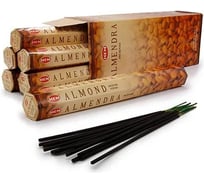 Благовония HEM ALMOND Миндаль Привлекает удачу в дом 20 палочек 61-AL