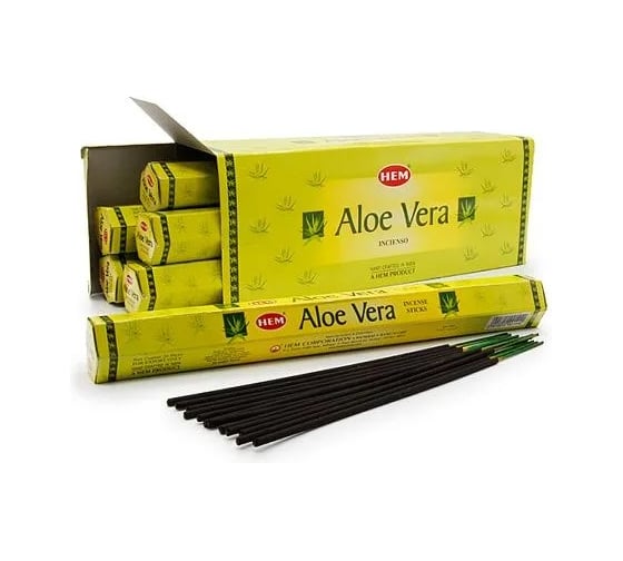 Благовония HEM ALOE VERA Алоэ Вера Для защиты дома от злых людей порчи и сглаза 20 палочек 61-AV 1