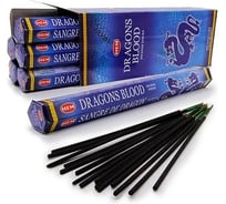 Благовония HEM DRAGON BLOOD BLUE Кровь Дракона цвет Синий аромат Лимон Сандал Чампака Имбирь 20 палочек 61-DBB