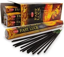 Благовония HEM FAST LUCK Легкая удача аромат Сандал Пальмароза Пачули Мандарин 20 палочек 61-FAL