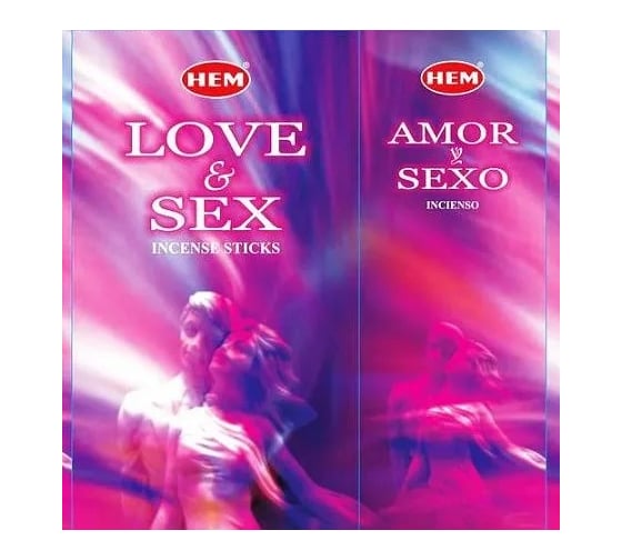 Благовония HEM LOVE and SEX Любовь эротическая серия Иланг Иланг Ваниль Опиум 20 палочек 61-LOS