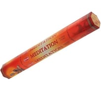 Благовония HEM MEDITATION Медитация цветы Рудракши Малики Лотоса и Сандаловое масло 20 палочек 61-ME
