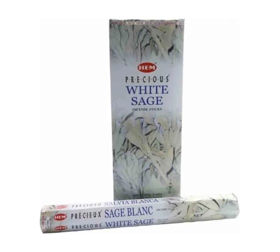 Благовония HEM Precious WHITE SAGE Драгоценный Белый шалфей 20 палочек 61-PWS 36204102