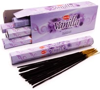 Благовония HEM VANILLA Ваниль Аромат дарует счастье и процветание в супружестве 20 палочек 61-VA