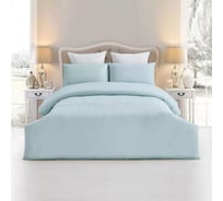 Пододеяльник Arya Home Arya полосатый сатин, 160x220, Otel, мятный 8680943076601