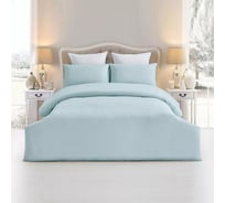Пододеяльник Arya Home Arya полосатый сатин, 200x220, Otel, мятный 8680943076656