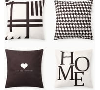 Чехол на подушку Этель HOME 4 шт, 40х40 см, велюр 100% полиэстер 10648559