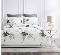 Постельное белье Arya Home Arya Exclusive 2-спальное (евро), 200x220, Gardenia Серый, белый 8680943210098