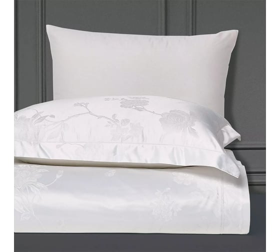 Постельное белье Arya Home Arya Royalty 2-спальное (евро), 200x220, Agota Оптический, Белый 8680943063007