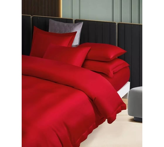 Постельное белье Arya Home Arya Signature Tencel Arty 200x220 см, Красный 8680943246752