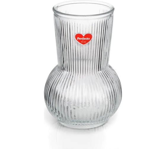 Ваза для цветов PERFECTO LINEA стеклянная, 19x11,5 см, серия Floral 30-199501