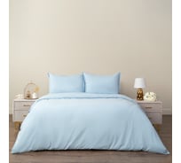 Комплект постельного белья SIBERIAHOME Сэнди (голубая) Евро Siberia Сиб-Евро-Сэн-гл