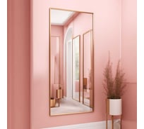 Зеркало ALIAS Квартал 140х50 в золотой алюминиевой раме qr14050g