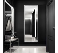 Зеркало ALIAS Квартал 140х50 в серебряной алюминиевой раме qr14050s