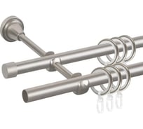 Карниз металлический ООО АС Март Грейс D16К/16Г, сатин, 1,4 м, в упаковке 4812634009467