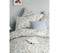 Комплект постельного белья Guten Morgen Бязь, рис.1167, Gardenia 1.5 спальный с нав. 50x70 см GMБ-1167-143-150-50