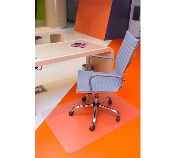 Защитный коврик BSL-office под кресло, прямоугольный, прозрачный, шагрень, поликарбонат 1118091200