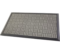 Придверный ковер Profiflooring Квадратики с рельефным рисунком 45х75см, цвет серый 5605156051