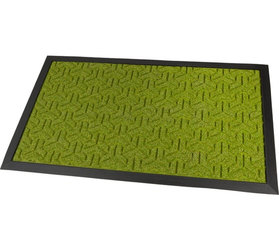 Придверный ковер Profiflooring Травка с рельефным рисунком 45х75 см, цвет зелёный Trav57252