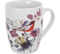 Кружка керамическая PERFECTO LINEA 360 мл, FLOWER BIRD-1, 30-063641