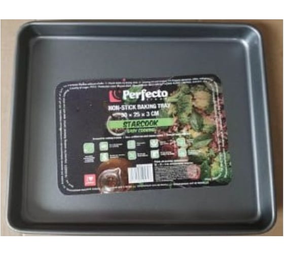 Форма для выпечки PERFECTO LINEA прямоугольная, 30x25x3 см, антипригарное покрытие, STARCOOK, 16-302531 1