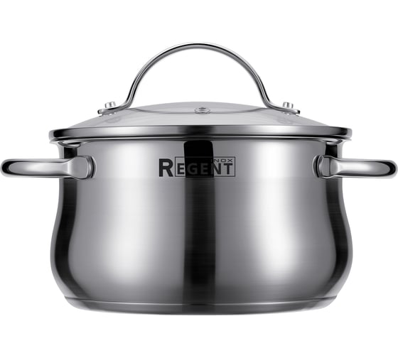 Кастрюля со стеклянной крышкой Regent inox Linea MONICA 3,3л; 20x11 см 93-Mon-04