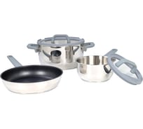 Набор посуды OURSSON серый CS6405S/GR